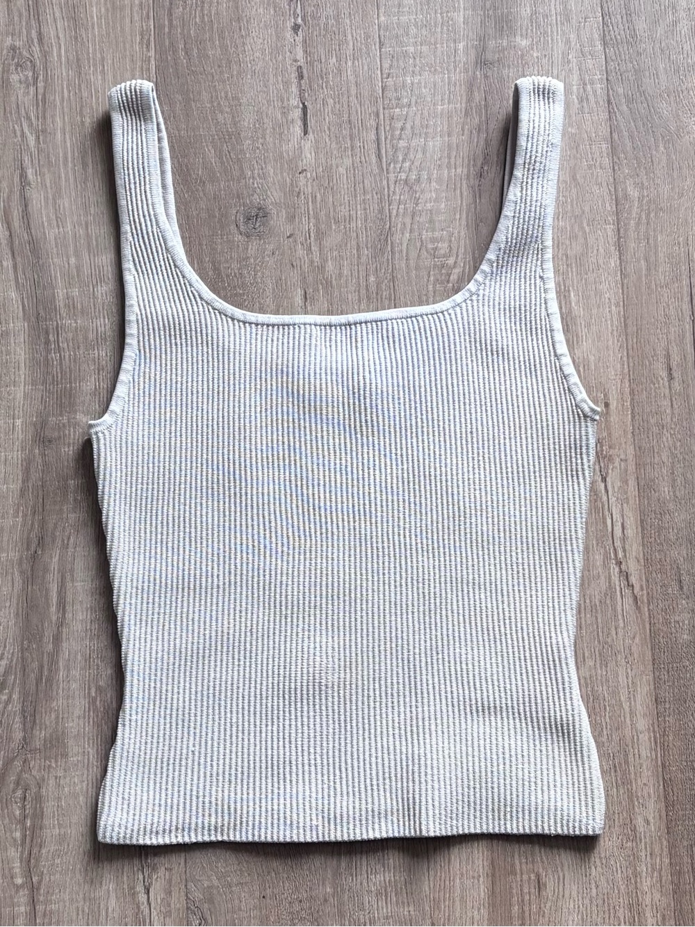 Babaton Sculpt Knit Ribbed Squareneck Tank Top